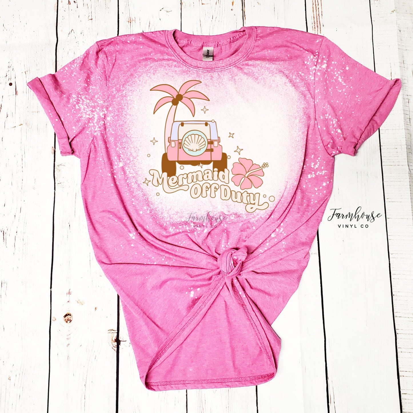 Mermaid Off Duty Beach Shirt / Trendy shirt / Summer BBQ Shirts / Children Summer Tees / 4th of July Kid TShirts / Beach Trip Shirts Match - Farmhouse Vinyl Co