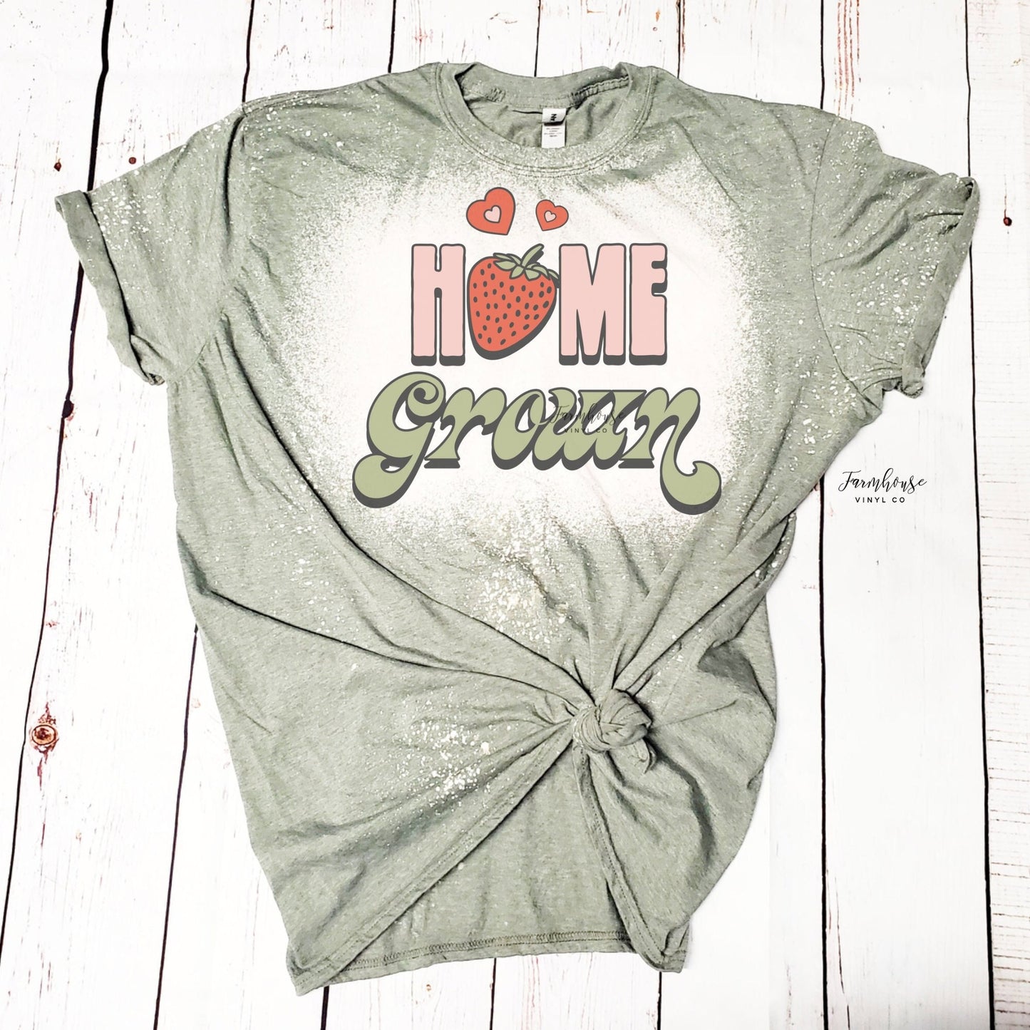 Home Grown Strawberry Shirt / Trendy shirt / Mom shirt / BOHO Chic T Shirt / Cute Fruit Shirt / Strawberries / Retro Strawberry Spring Tee - Farmhouse Vinyl Co