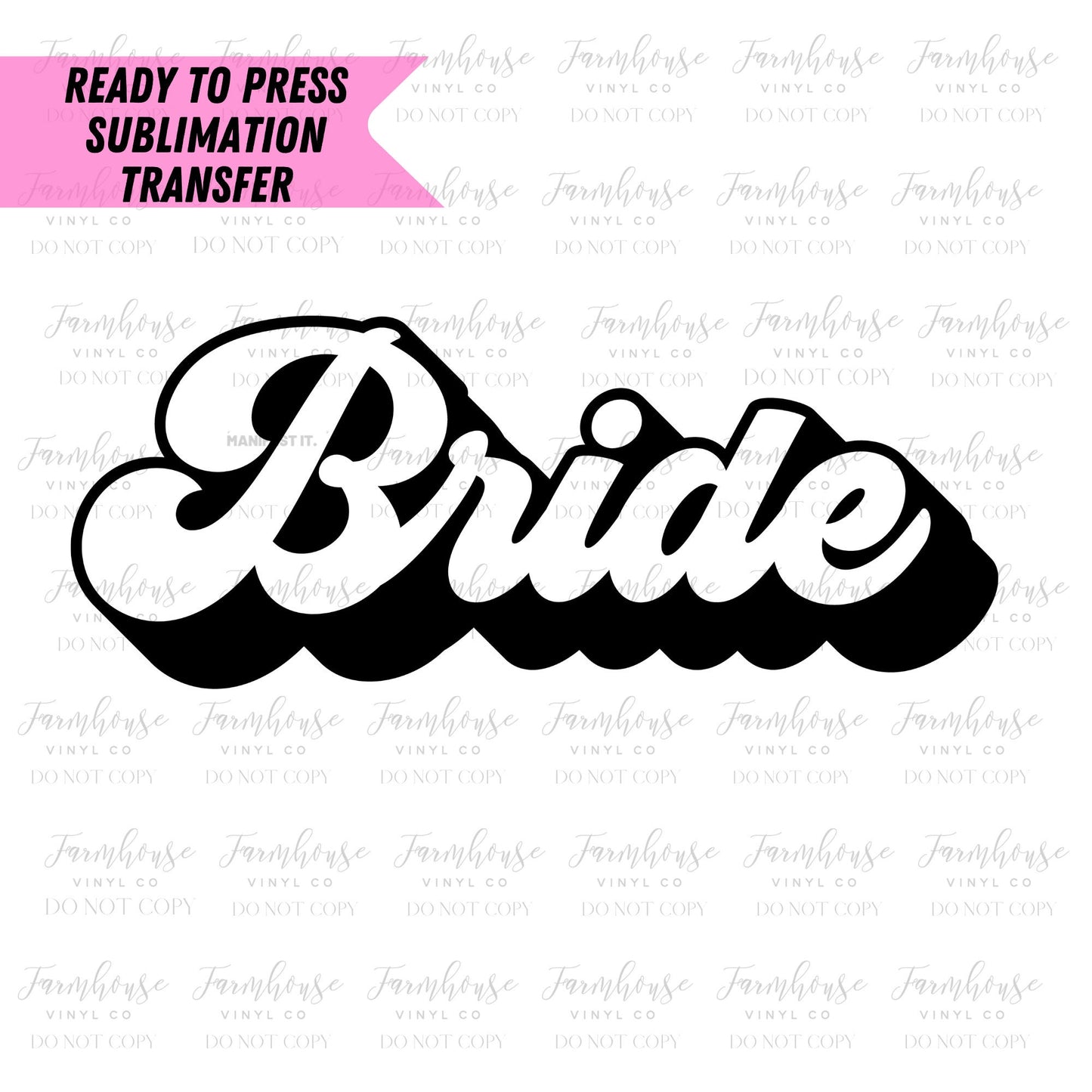 Retro Bride Babe Bachelorette Ready To Press Sublimation Transfer - Farmhouse Vinyl Co