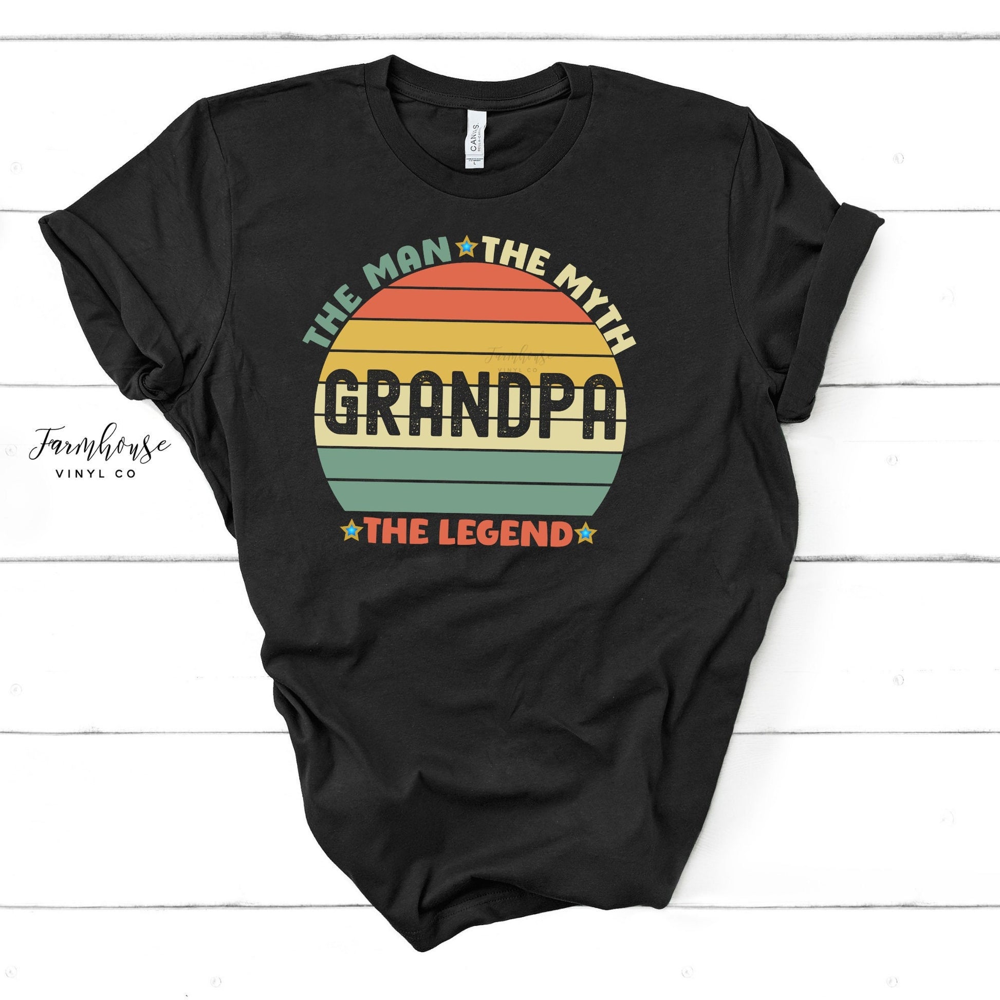 The Man The Myth The Legend Grandpa Shirt - Farmhouse Vinyl Co