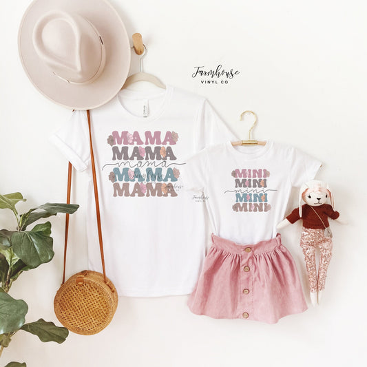 Mama Mini Floral Shirts - Farmhouse Vinyl Co