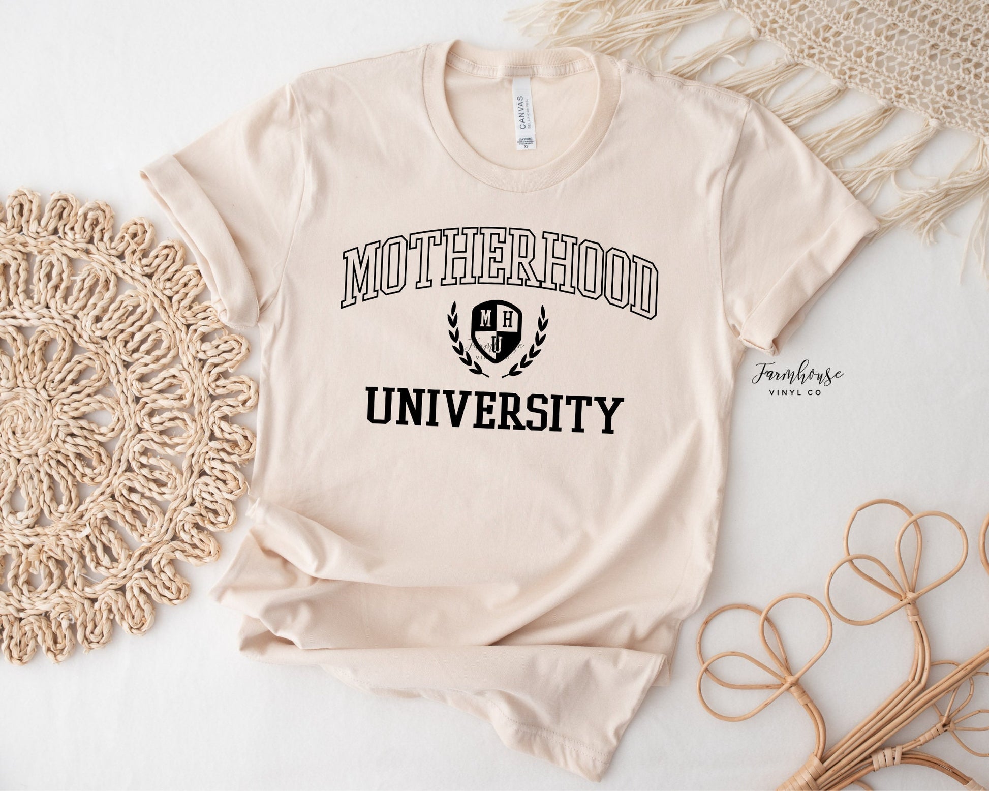 Motherhood University Shirt - Farmhouse Vinyl Co