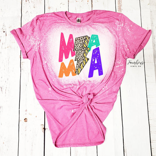 Mama Distressed Bleached Shirt - Farmhouse Vinyl Co