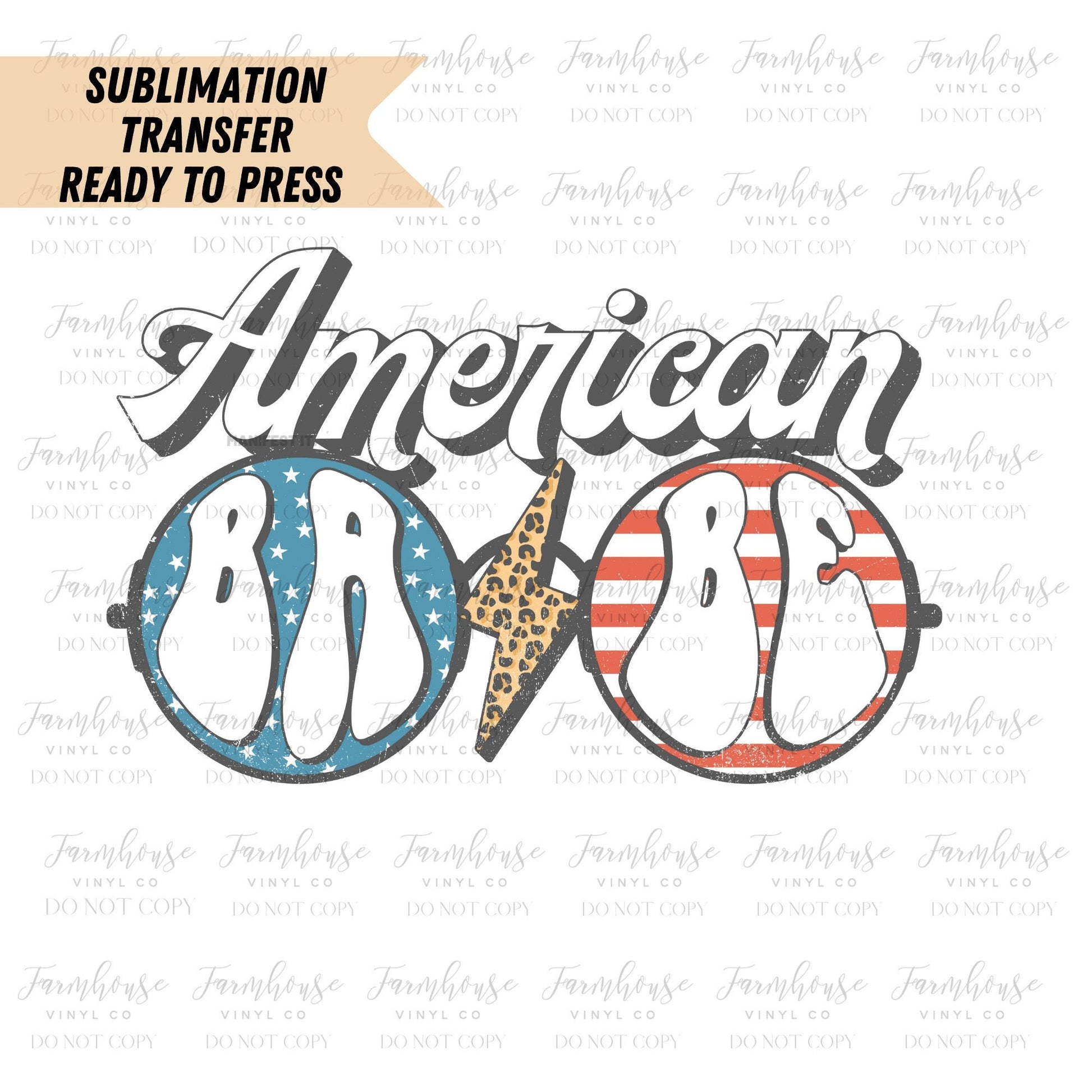 Retro 4th of July American Babe, Ready to Press Sublimation Transfer, Sublimation Transfers, Heat Transfer, Retro 4th of July Design - Farmhouse Vinyl Co
