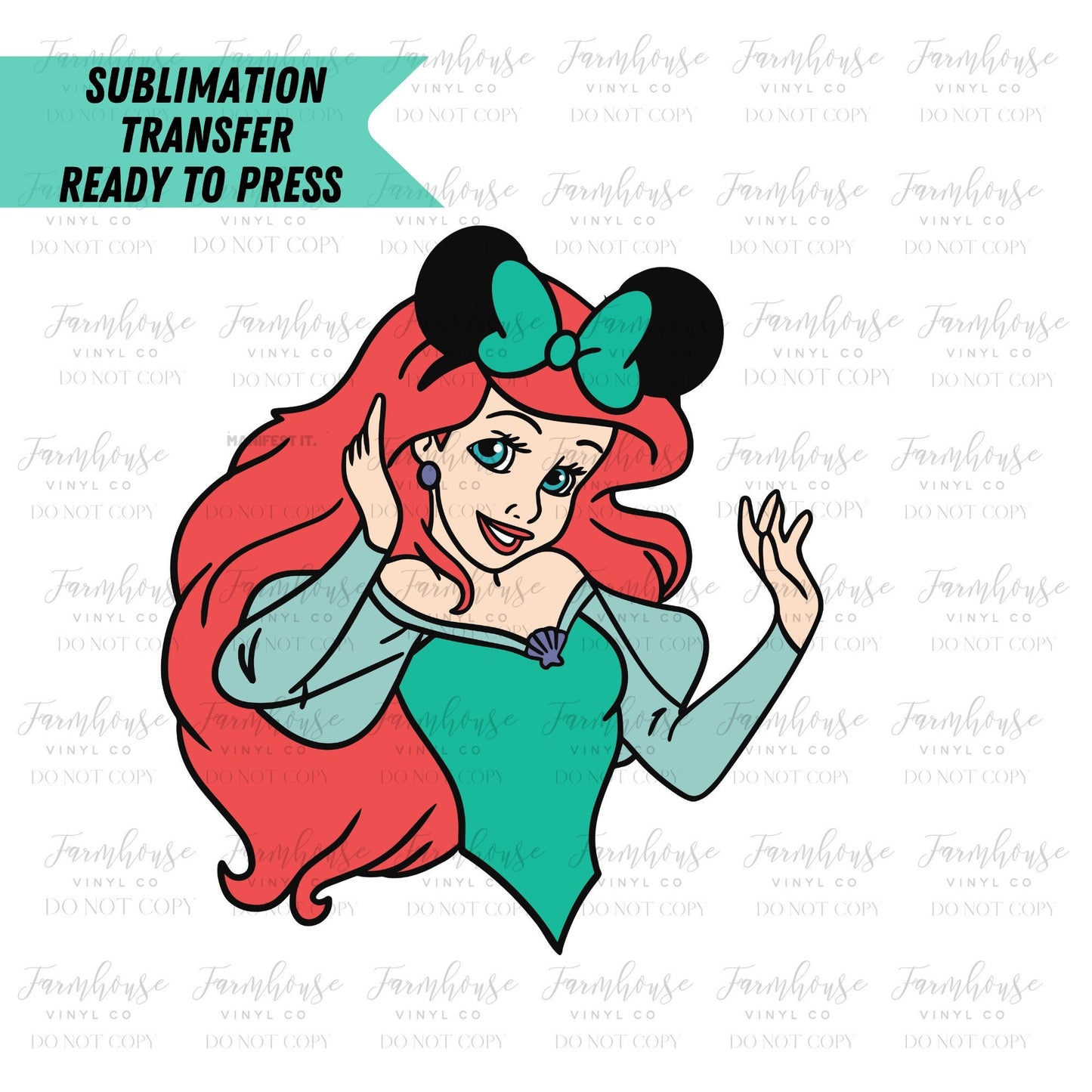 Colorful Watercolor Princess Design, Ready To Press Sublimation Transfer, 50 Years of Magic, Magical Vacation, Sublimate Prints, Heat Design - Farmhouse Vinyl Co