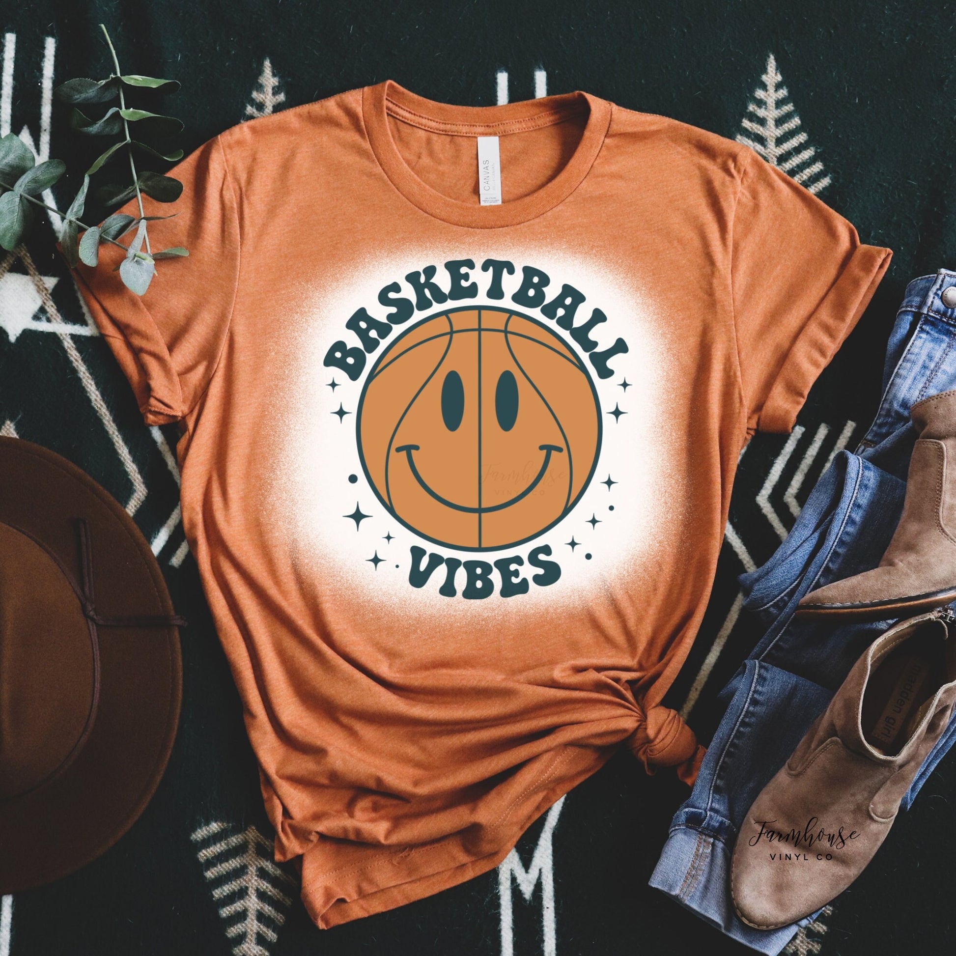 Basketball Vibes Retro Shirt - Farmhouse Vinyl Co