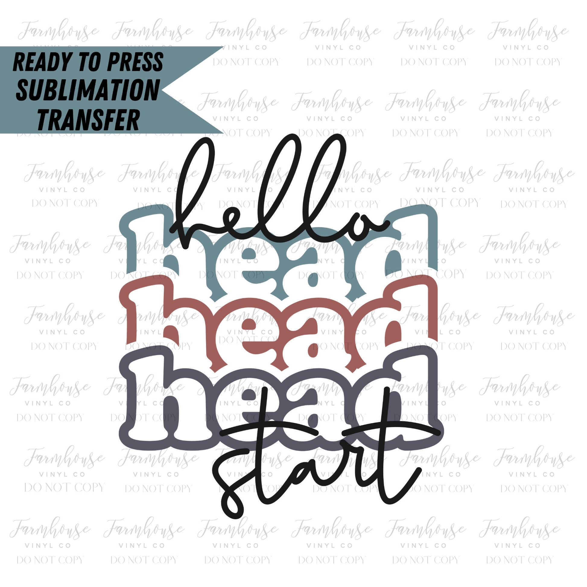Hello School Grade Teacher Design, Ready to Press Sublimation Transfer –  Farmhouse Vinyl Co