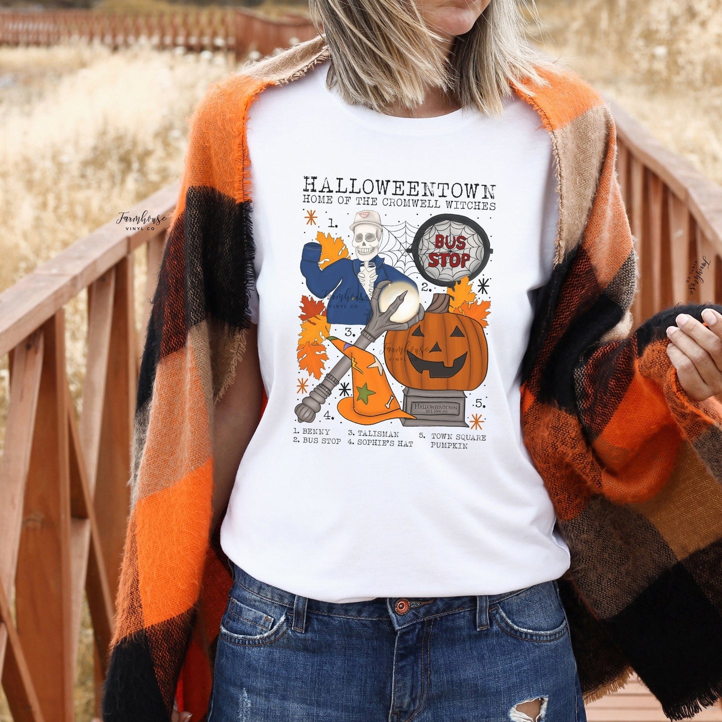 Halloween Town Chart Shirt - Farmhouse Vinyl Co