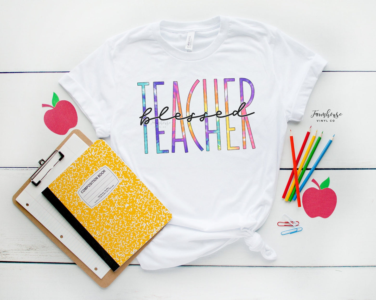 Blessed Teacher Shirt - Farmhouse Vinyl Co