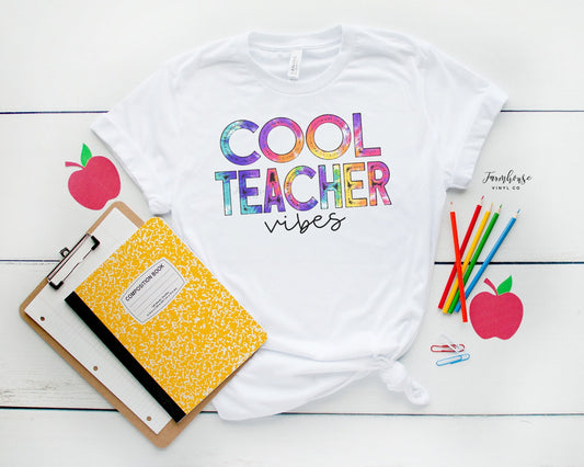 Cool Teacher Vibes Shirt / - Farmhouse Vinyl Co