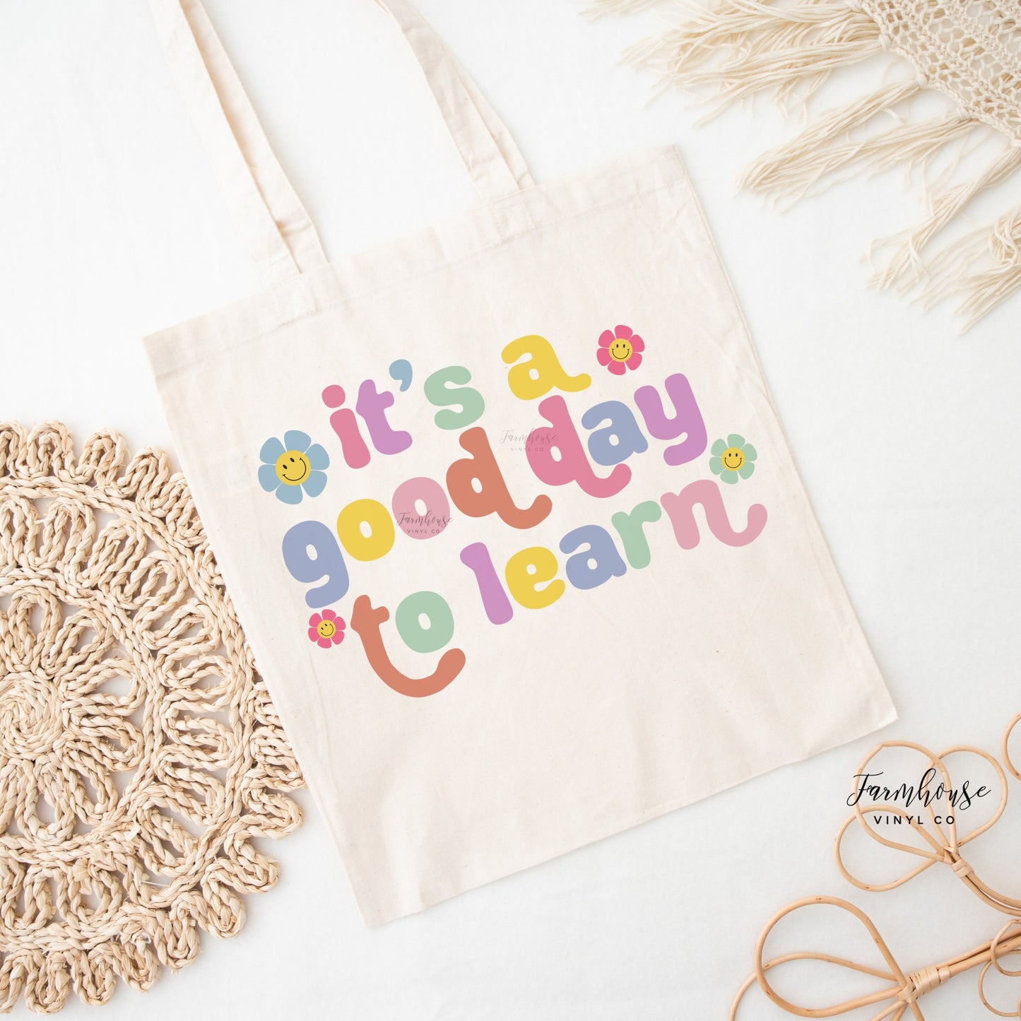 It's A Good Day to Learn Tote Bag - Farmhouse Vinyl Co