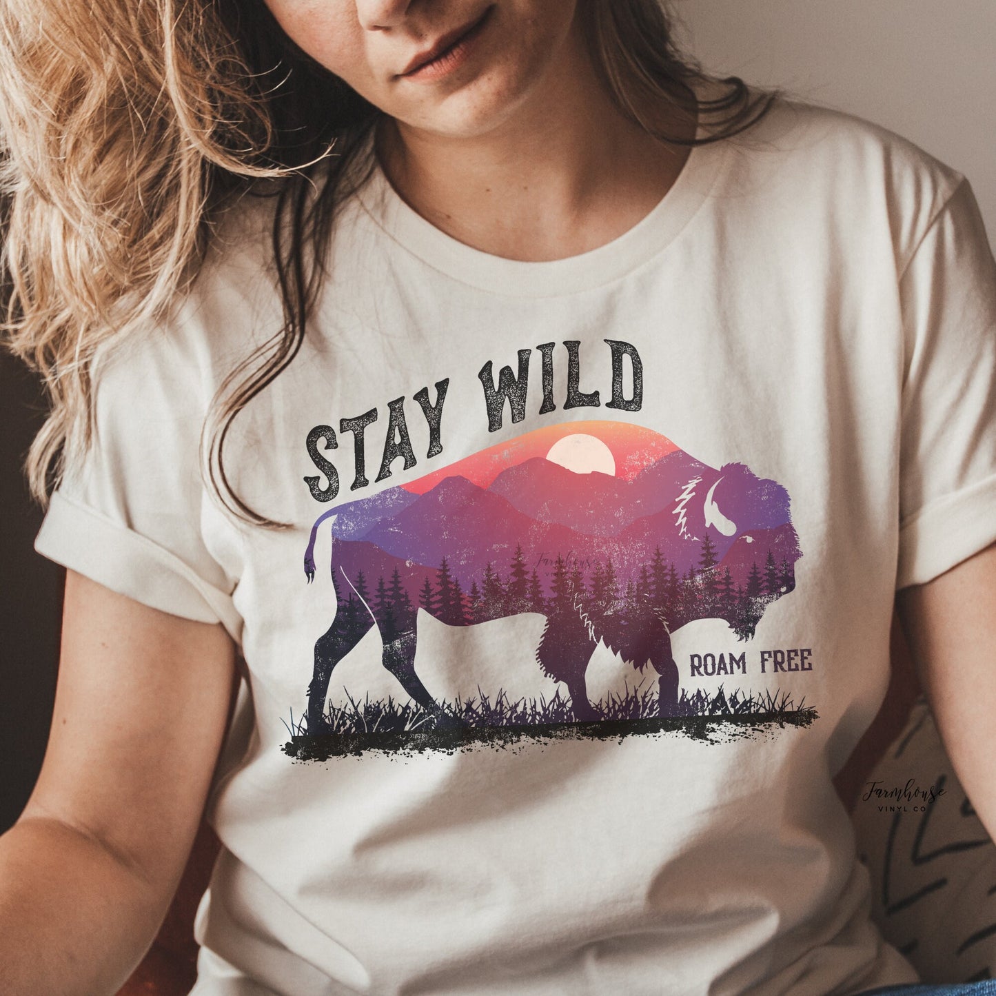 Stay Wild Roam Free Shirt - Farmhouse Vinyl Co