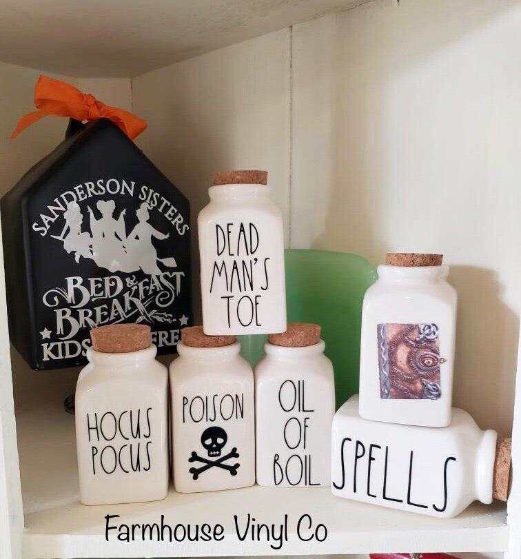 Kæreste Til meditation lave mad Hocus Pocus Halloween Spice Jar Decals – Farmhouse Vinyl Co