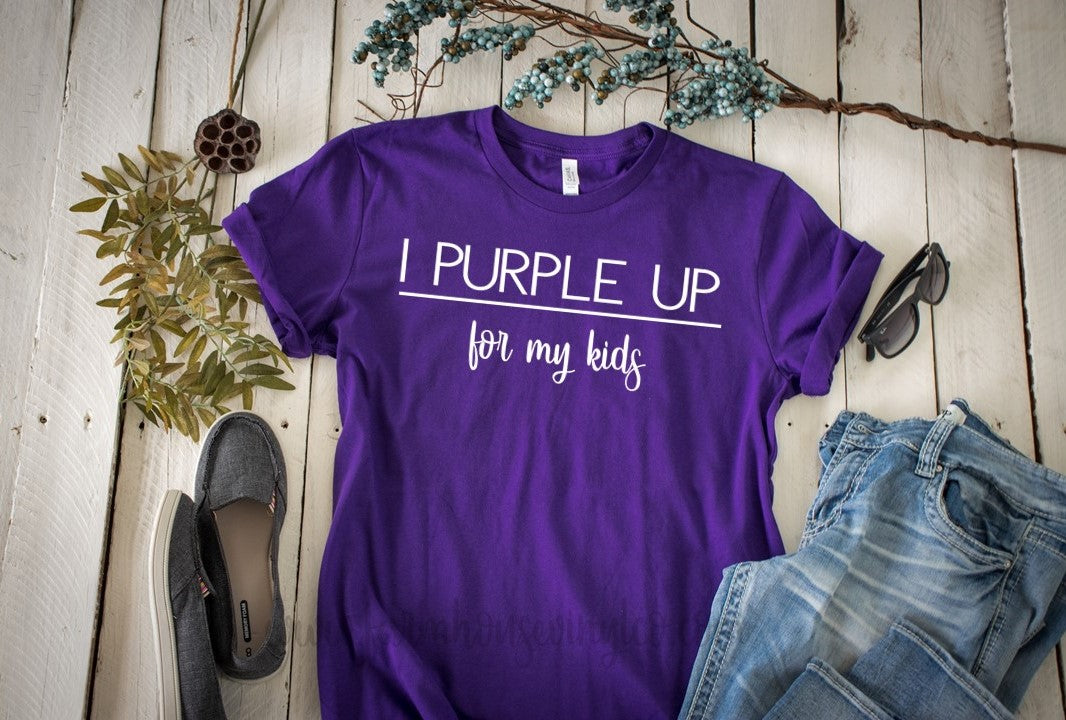 I Purple Up for Military Kids Month of the Military Child Shirt - Farmhouse Vinyl Co